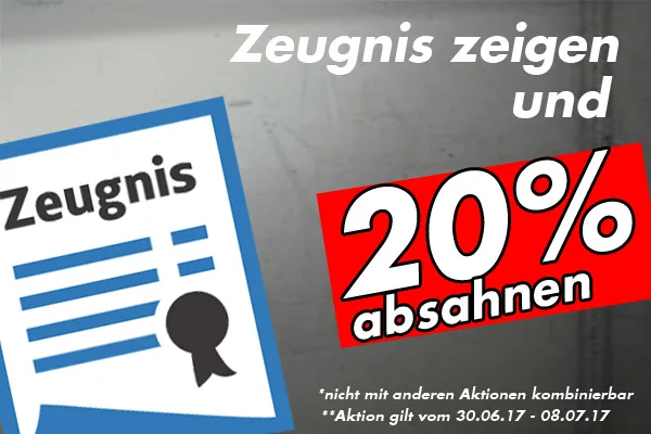 Zeugnis- Aktion