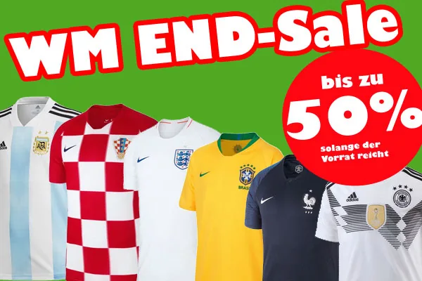 WM Endsale im Fan Point Kassel!