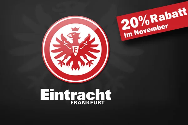 20% Rabatt auf Frankfurt-Fanartikel