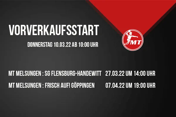 Melsungen Vorverkauf gegen Flensburg