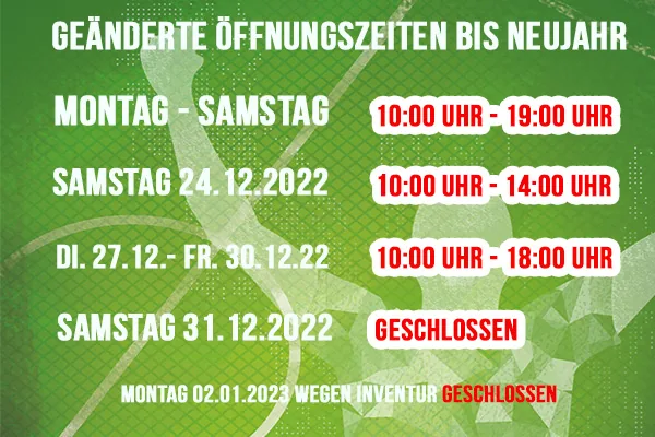 Geänderte Öffnungszeiten in der Weihnachtszeit