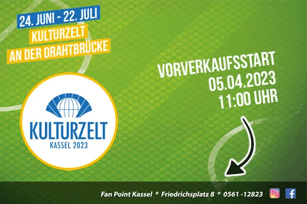 Kulturzelt 2023, Vorverkauf ab 05.04.23