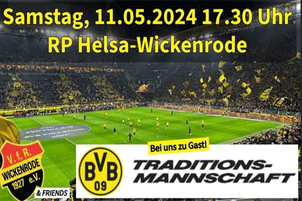 ⚽ Tradition vs. Lokalhelden: VFR Wickenrode an Friends vs. Borussia Dortmund Tradtionsmannschaft! ⚽