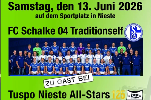 ⚽ Tuspo Nieste vs. Schalke 04 Traditionself – Ticketvorverkauf gestartet